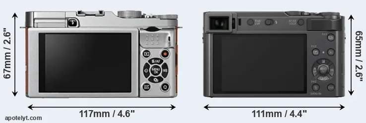 Comparison X-A2 or TZ200 rear