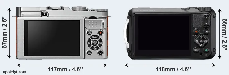 Comparison X-A2 or WG-6 rear
