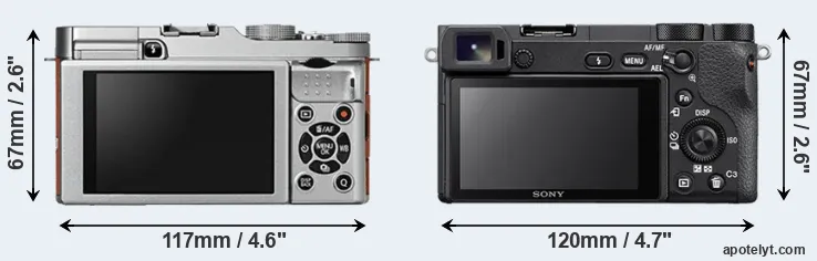Comparison X-A2 or A6500 rear