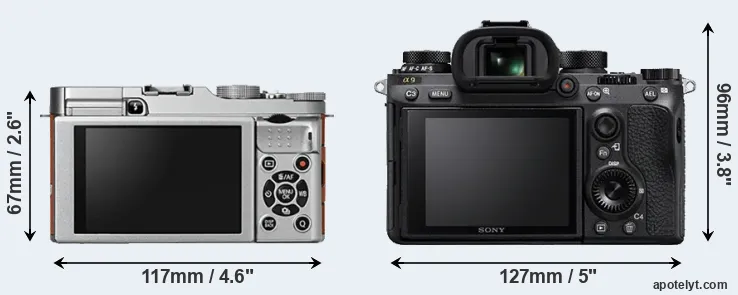 Comparison X-A2 or A9 rear