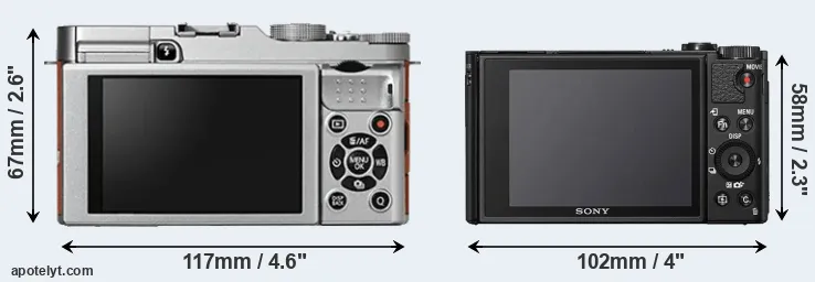 Comparison X-A2 or HX99 rear