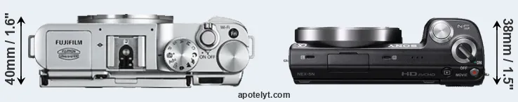 Compare X-A2 versus NEX-5N top