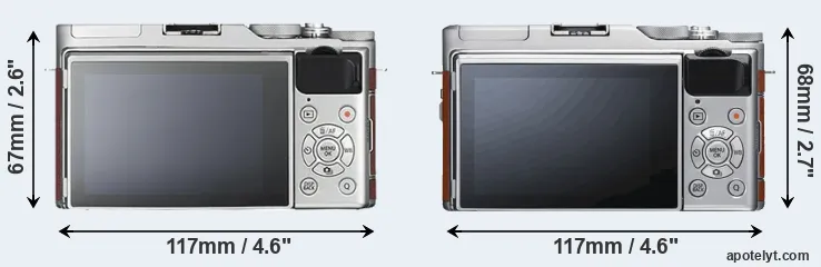 Comparison X-A3 or X-A5 rear