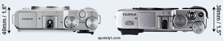 Compare X-A3 versus X-E1 top