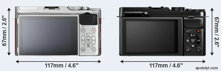Comparison X-A3 or X-M1 rear