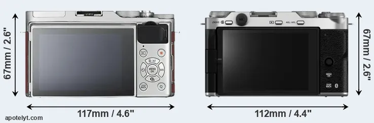 Comparison X-A3 or X-M5 rear
