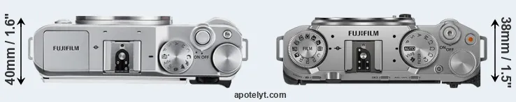Compare X-A3 versus X-M5 top