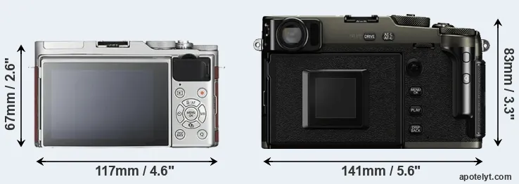 Comparison X-A3 or X-Pro3 rear
