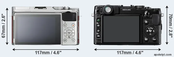 Comparison X-A3 or X10 rear