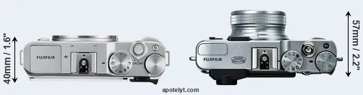 Compare X-A3 versus X20 top