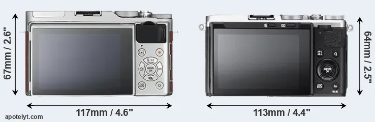 Comparison X-A3 or X70 rear