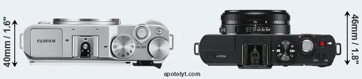 Compare X-A3 versus D-LUX 6 top