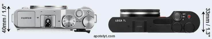 Compare X-A3 versus TL top