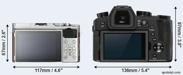 Comparison X-A3 or V-LUX 5 rear
