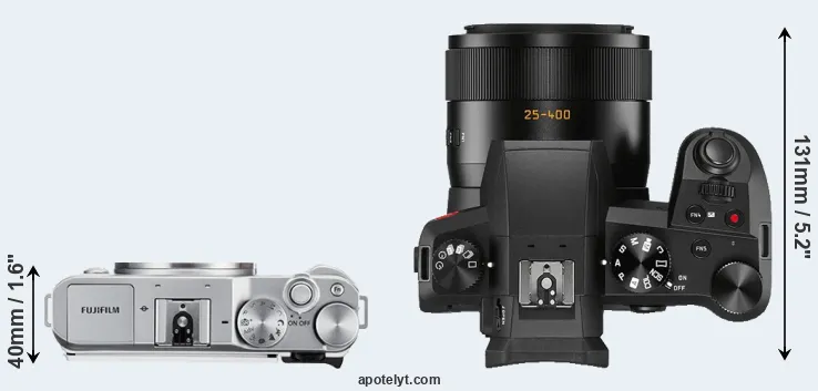 Compare X-A3 versus V-LUX 5 top