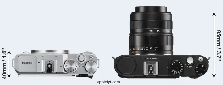 Compare X-A3 versus X Vario top