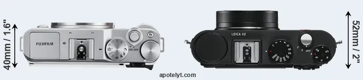 Compare X-A3 versus X2 top