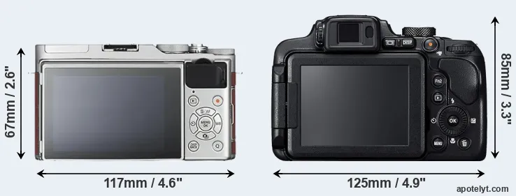 Comparison X-A3 or B700 rear