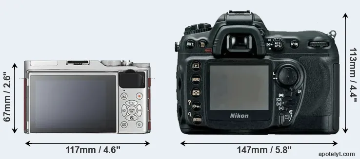 Comparison X-A3 or D200 rear