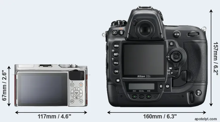 Comparison X-A3 or D3S rear