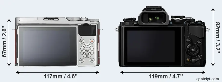 Comparison X-A3 or E-M10 rear