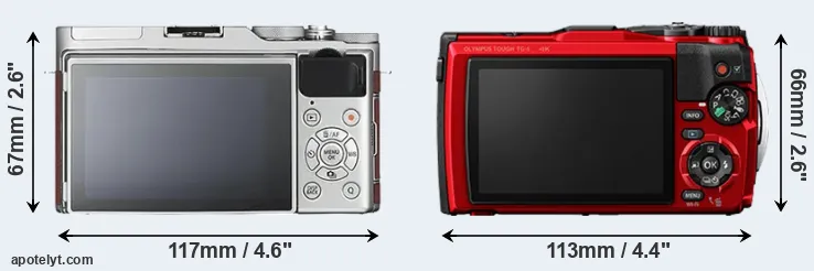 Comparison X-A3 or TG-6 rear