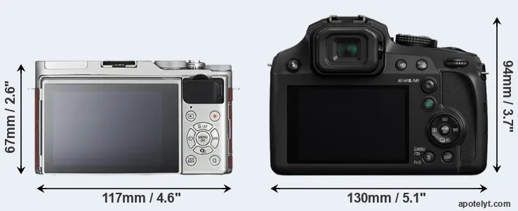 Comparison X-A3 or FZ82 rear