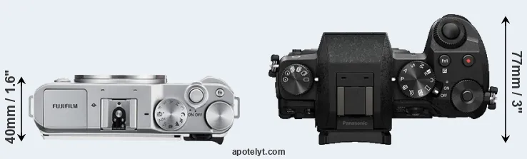 Compare X-A3 versus G7 top
