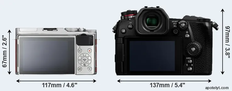 Comparison X-A3 or G9 rear