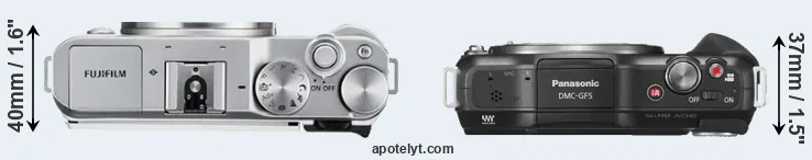 Compare X-A3 versus GF5 top