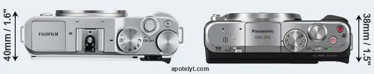 Compare X-A3 versus GF6 top