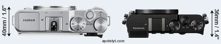 Compare X-A3 versus GM5 top
