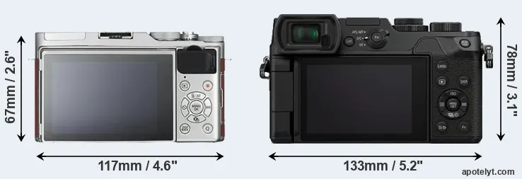 Comparison X-A3 or GX8 rear