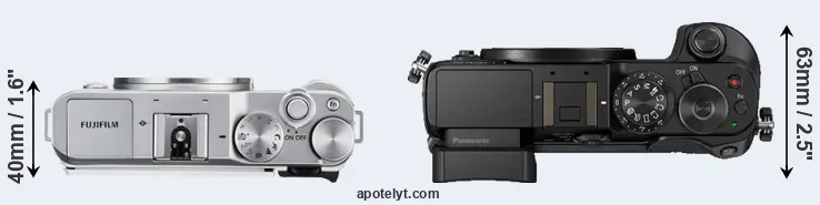 Compare X-A3 versus GX8 top
