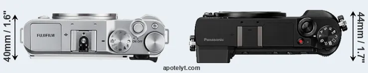 Compare X-A3 versus GX80 top