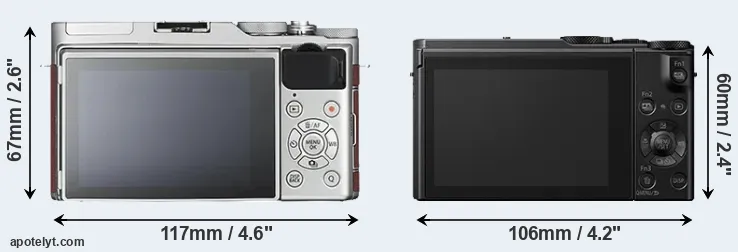 Comparison X-A3 or LX10 rear