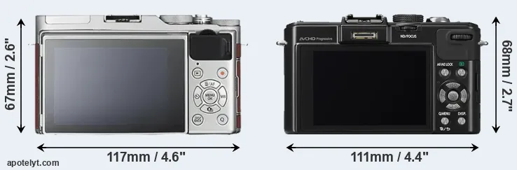 Comparison X-A3 or LX7 rear