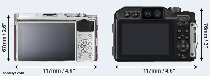 Comparison X-A3 or TS7 rear