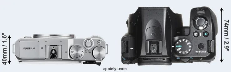 Compare X-A3 versus K-70 top