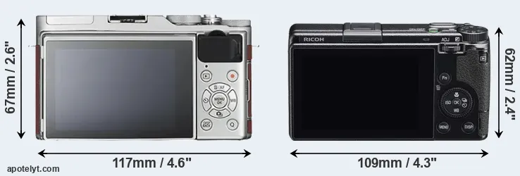 Comparison X-A3 or GR IIIx rear