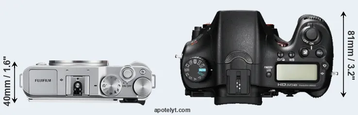 Compare X-A3 versus A77 top