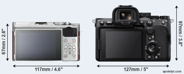 Comparison X-A3 or A7S III rear