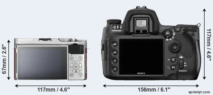 Comparison X-A3 or A850 rear