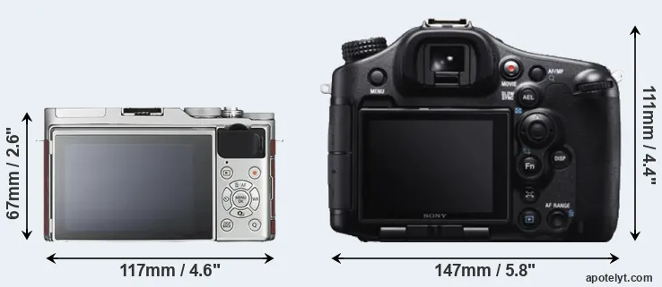 Comparison X-A3 or A99 rear