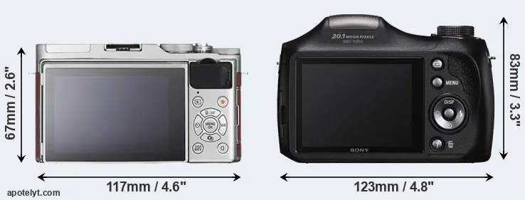 Comparison X-A3 or H200 rear