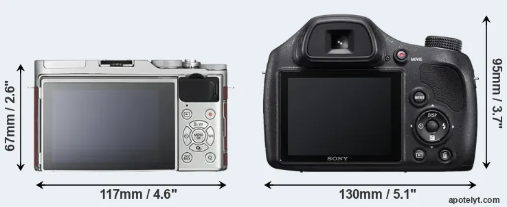 Comparison X-A3 or H400 rear