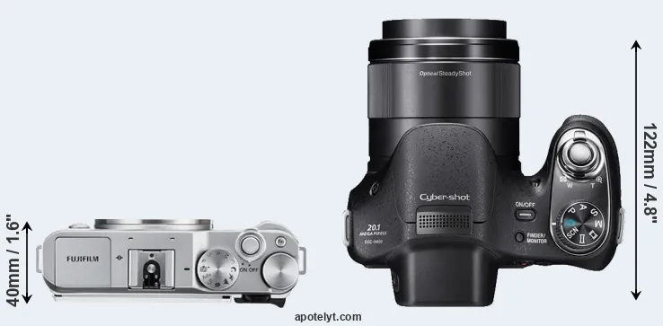 Compare X-A3 versus H400 top