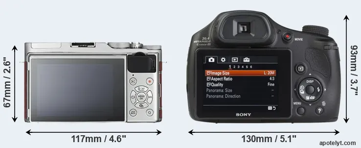 Comparison X-A3 or HX350 rear