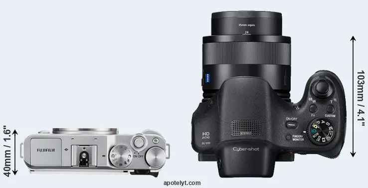 Compare X-A3 versus HX350 top
