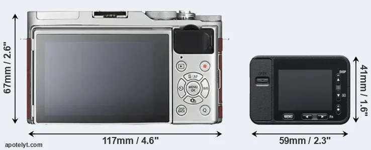 Comparison X-A3 or RX0 rear